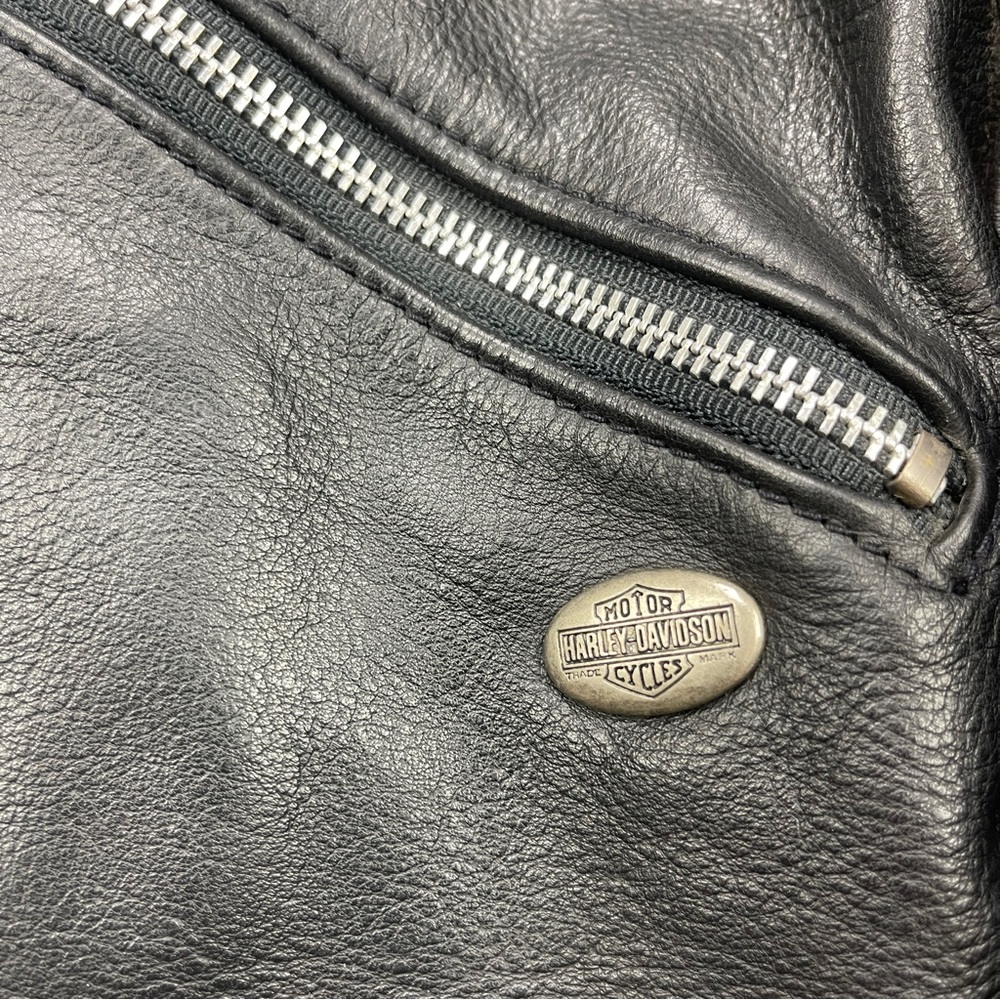 Harley-Davidson Black and Silver Bomber Jacket - Picture 3 of 9